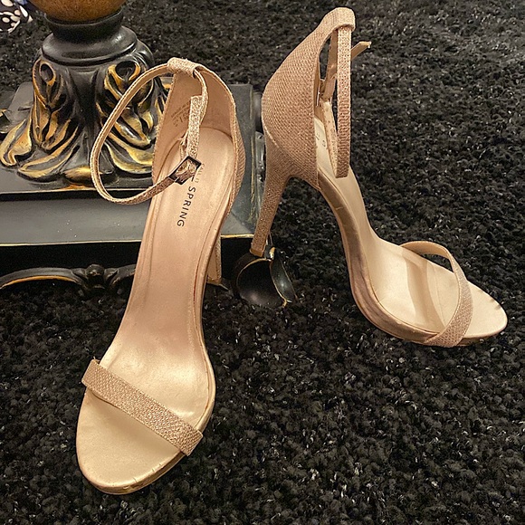 Strappy Sparkly Heels Sz 8 - Picture 1 of 9